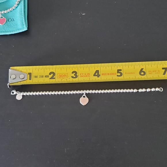 Sold RTT Pink Heart Tag Bead Bracelet - Picture 8 of 8